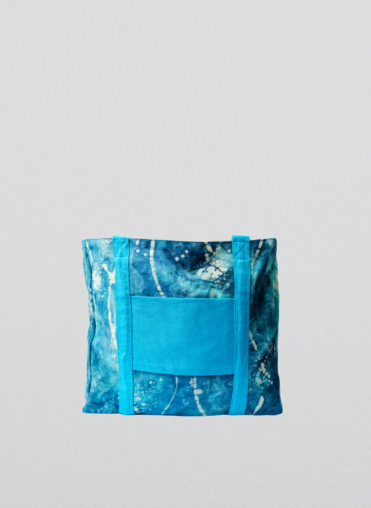 Nahia Tote Bag- Aqua Blue