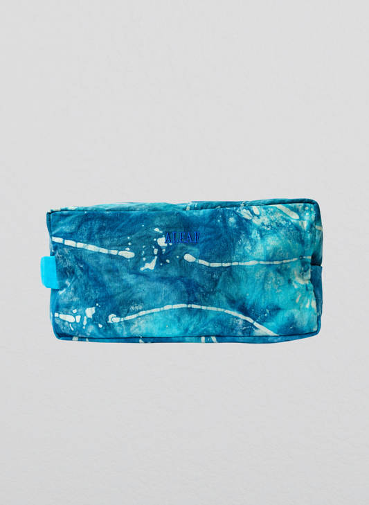 Reza Travel Pouch- Aqua Blue (Large)