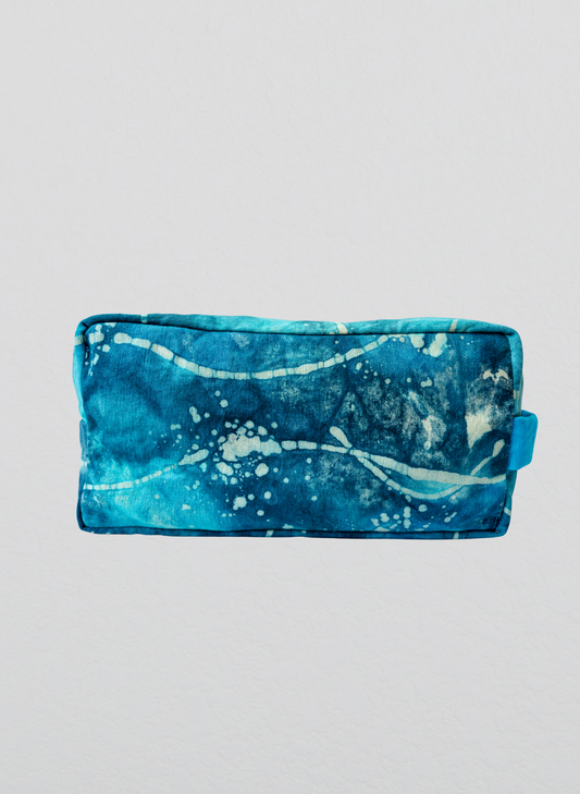 Reza Travel Pouch- Aqua Blue (Large)