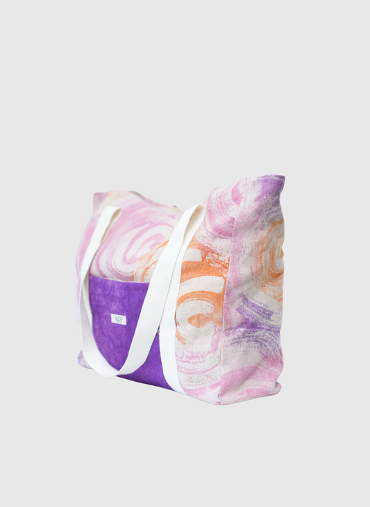 Nahia Tote Bag- Purple