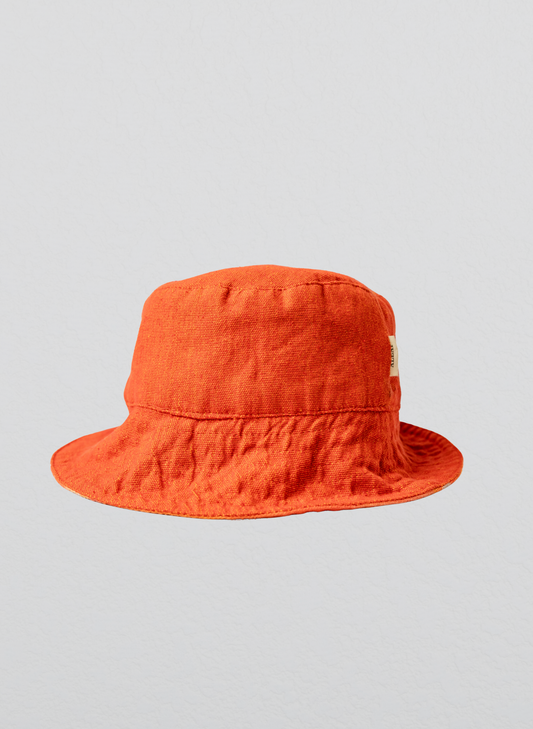 Reversible Bucket Hat- Orange