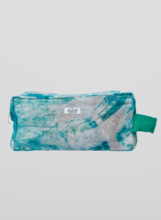 Reza Cosmetic Pouch- Sea Green