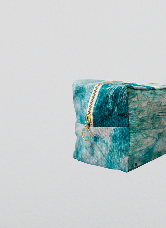Reza Cosmetic Pouch- Sea Green
