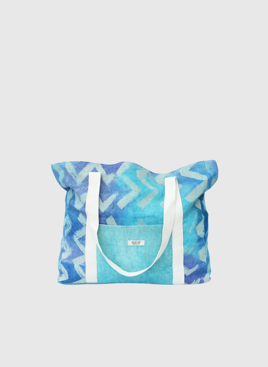 Nahia Tote Bag- Blue