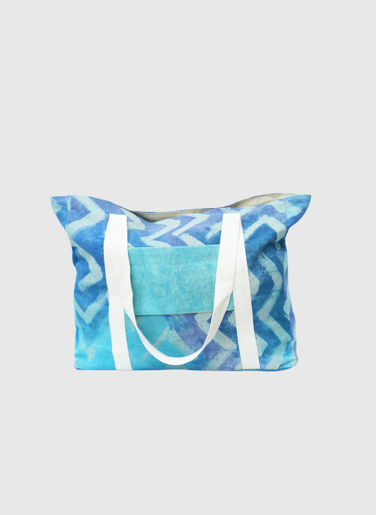 Nahia Tote Bag- Blue