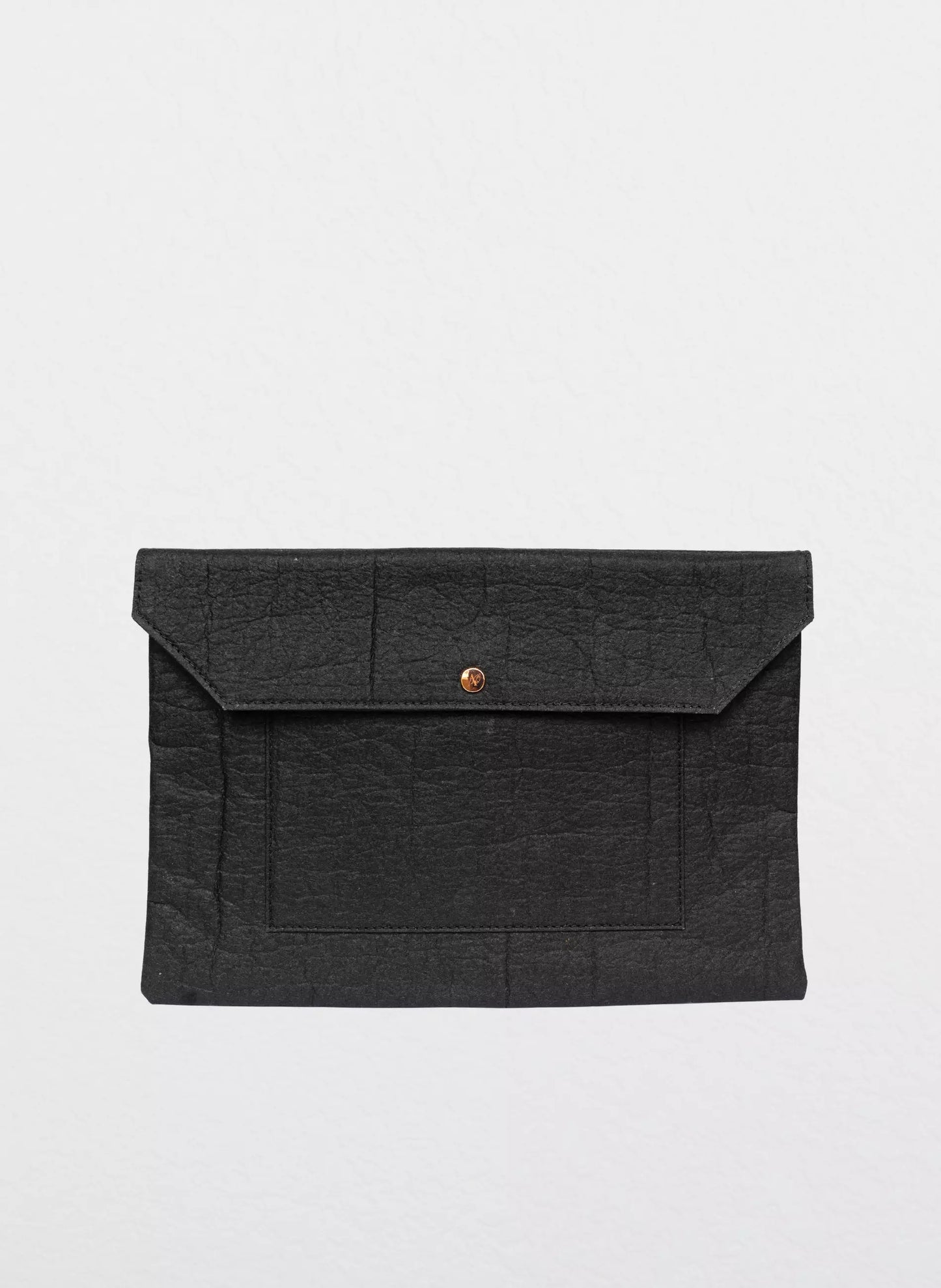 Amor Vegan Leather Laptop Sleeve - Charcoal - Large