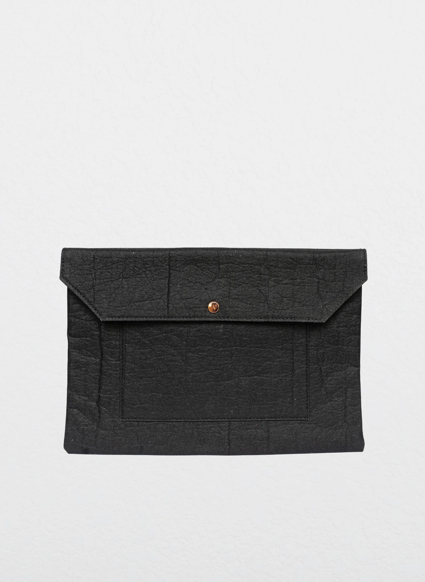 Amor Vegan Leather Laptop Sleeve - Charcoal - Regular