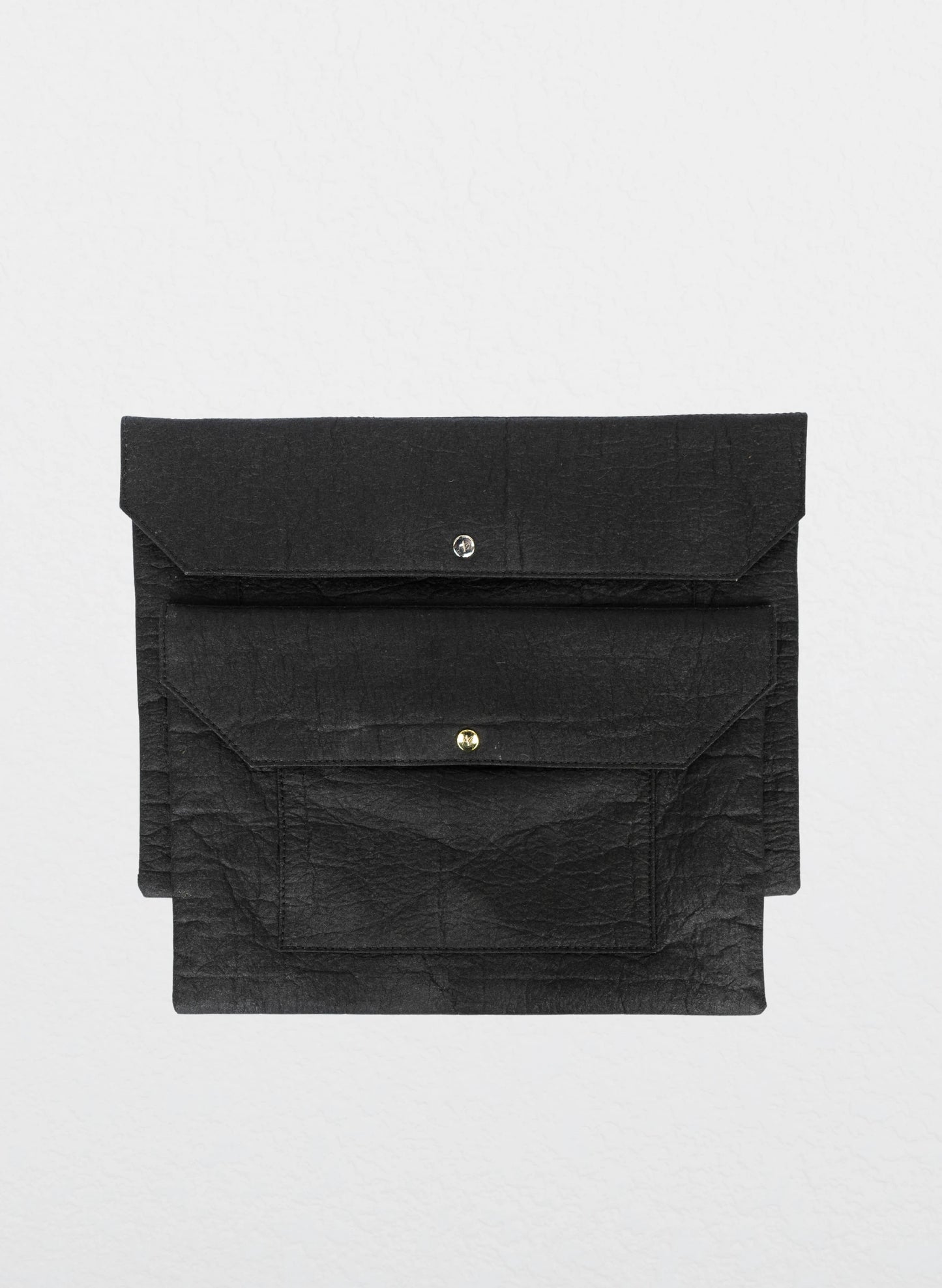 Amor Vegan Leather Laptop Sleeve - Charcoal - Regular