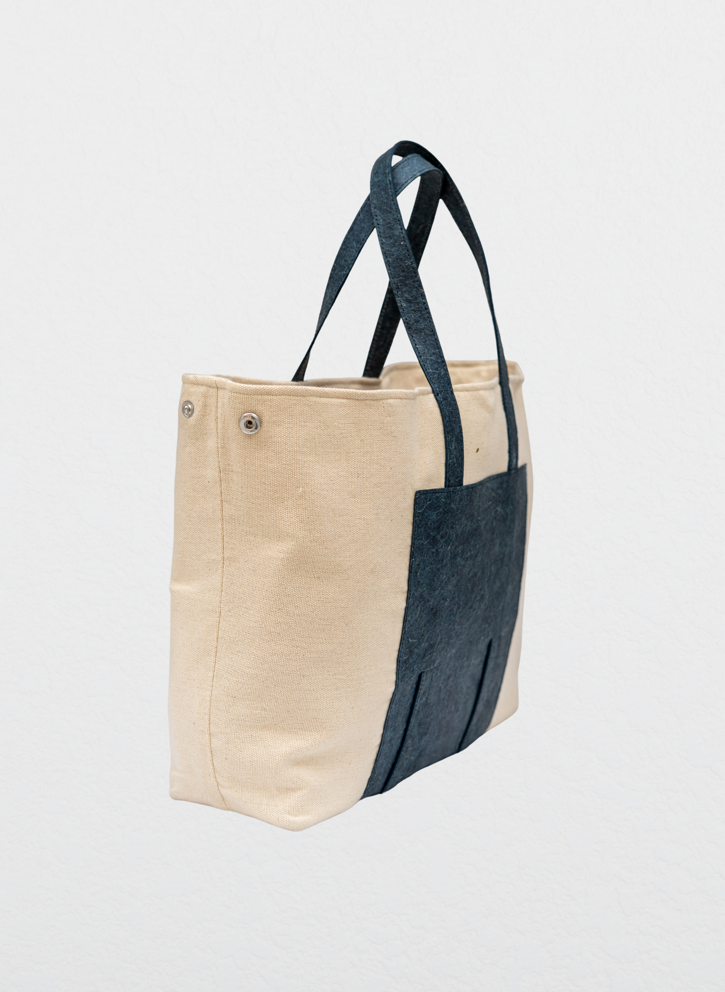 Carli Vegan Tote Bag - Dark Indigo