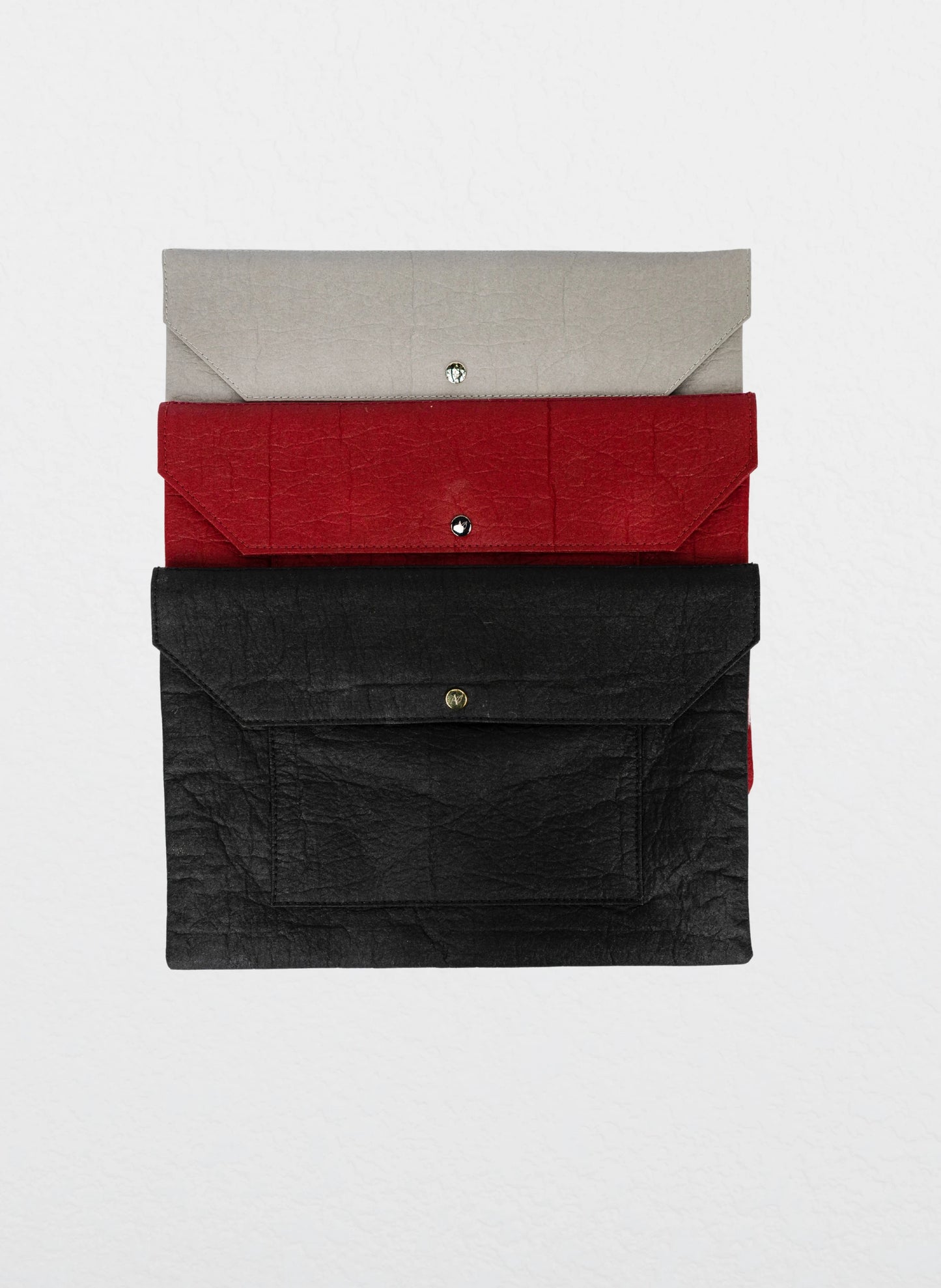 Amor Vegan Leather Laptop Sleeve - Charcoal - Regular