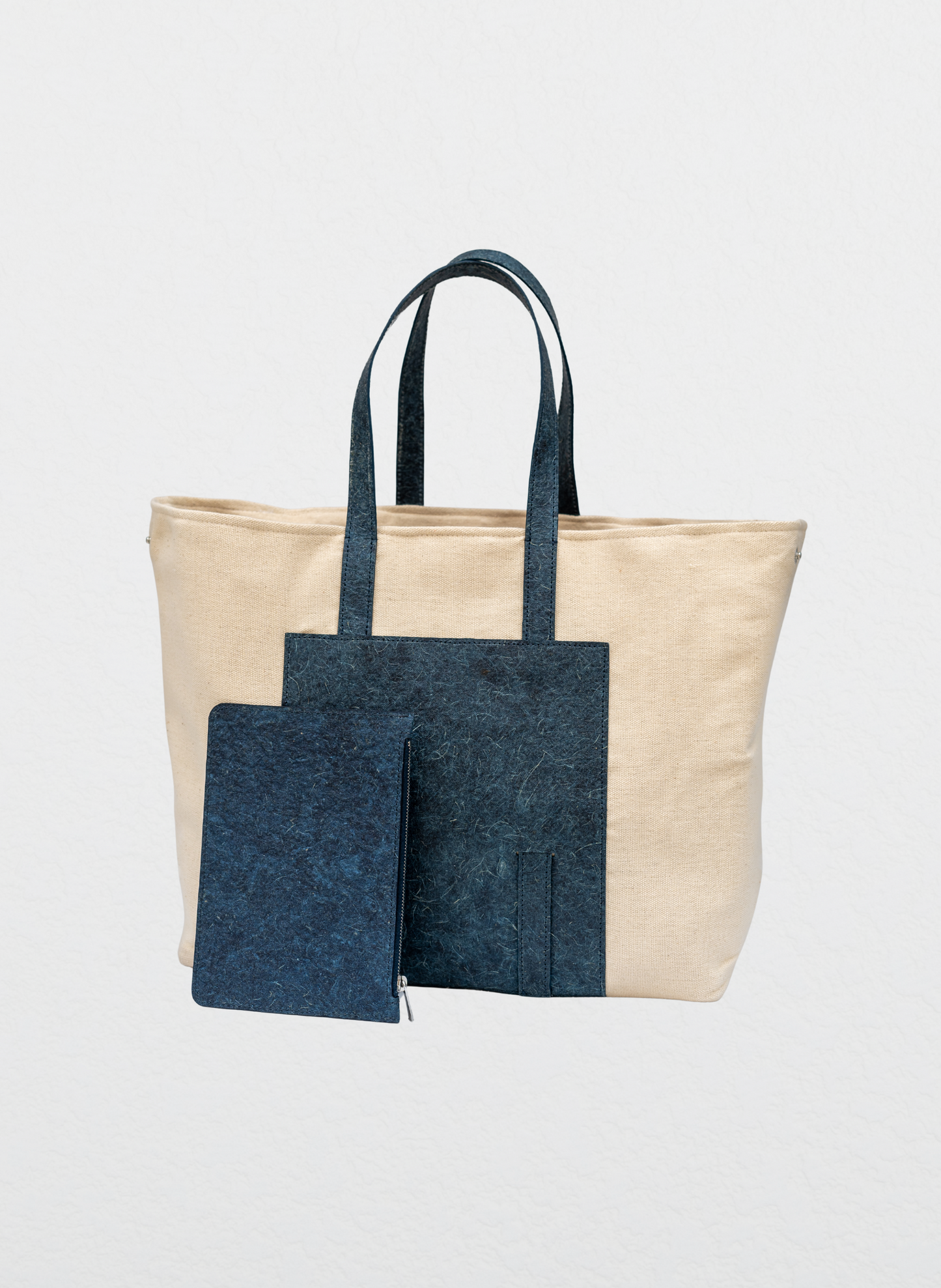 Carli Vegan Tote Bag - Dark Indigo