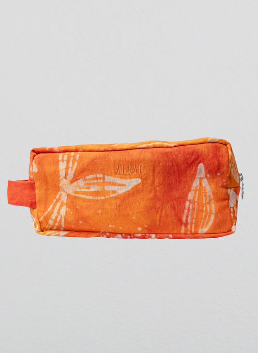 Reza Cosmetic Pouch- Orange