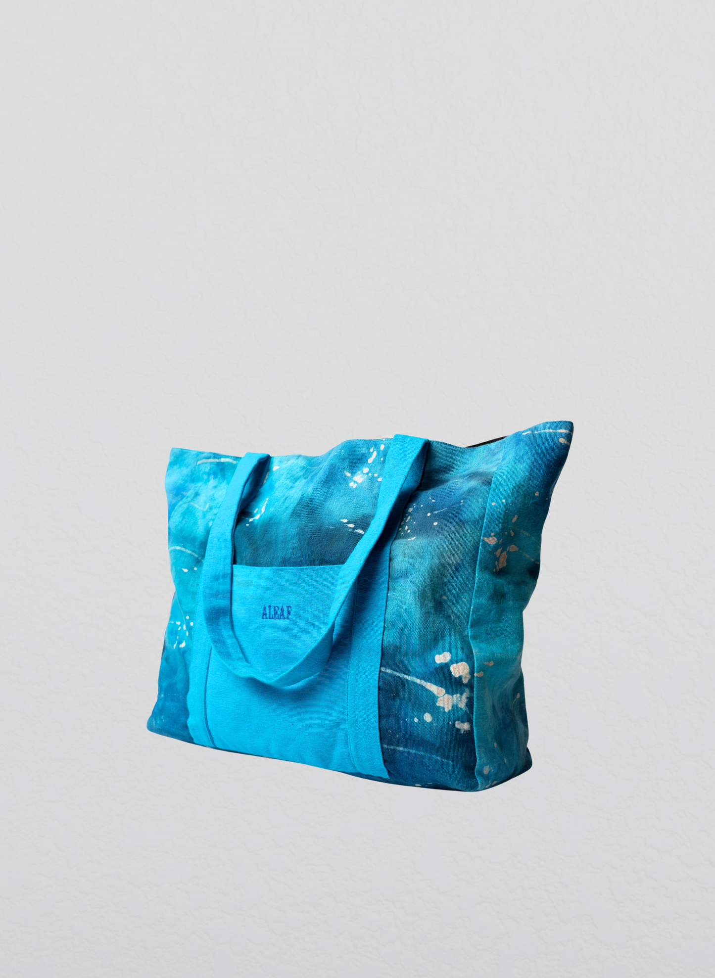 Nahia Tote Bag- Aqua Blue