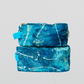 Reza Cosmetic Pouch- Aqua Blue