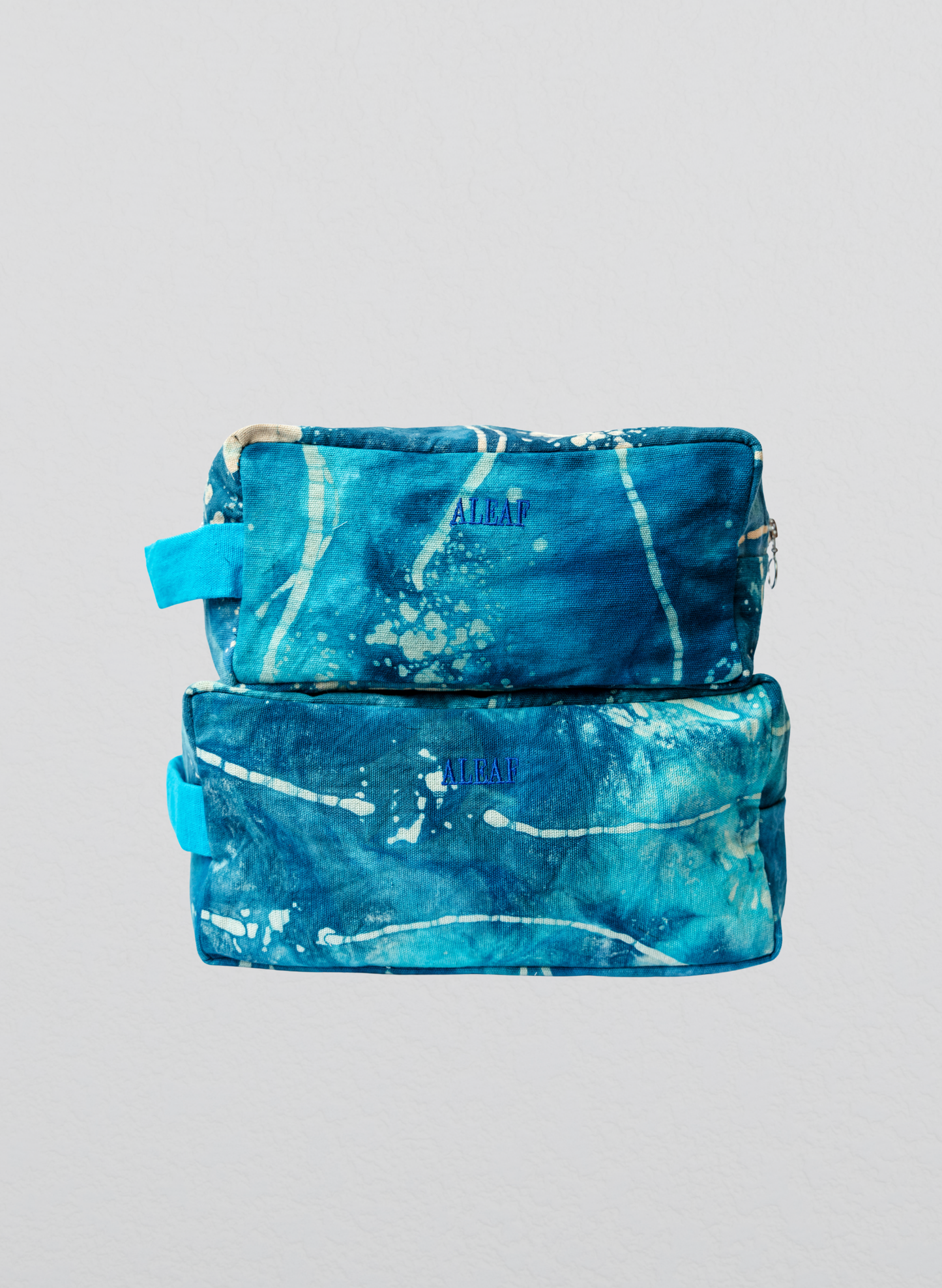 Reza Cosmetic Pouch- Aqua Blue