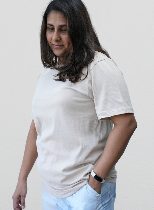 Sana T-shirt- Light Brown