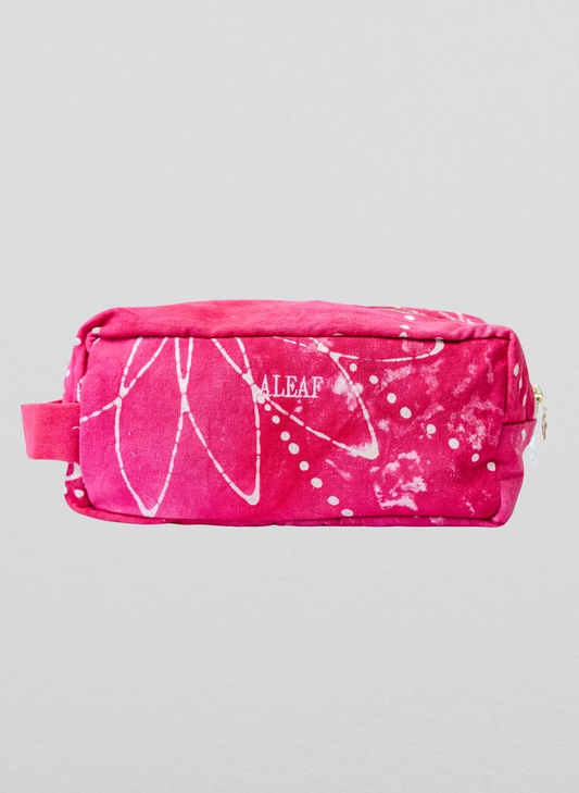 Reza Cosmetic Pouch- Pink
