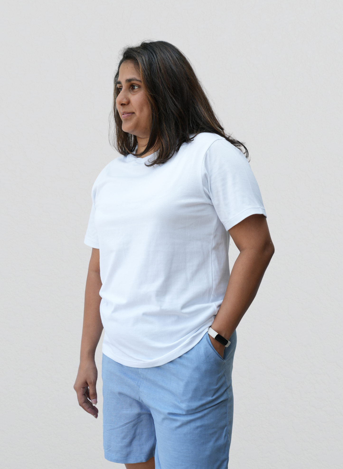 Sana T-Shirt (Crew)- White