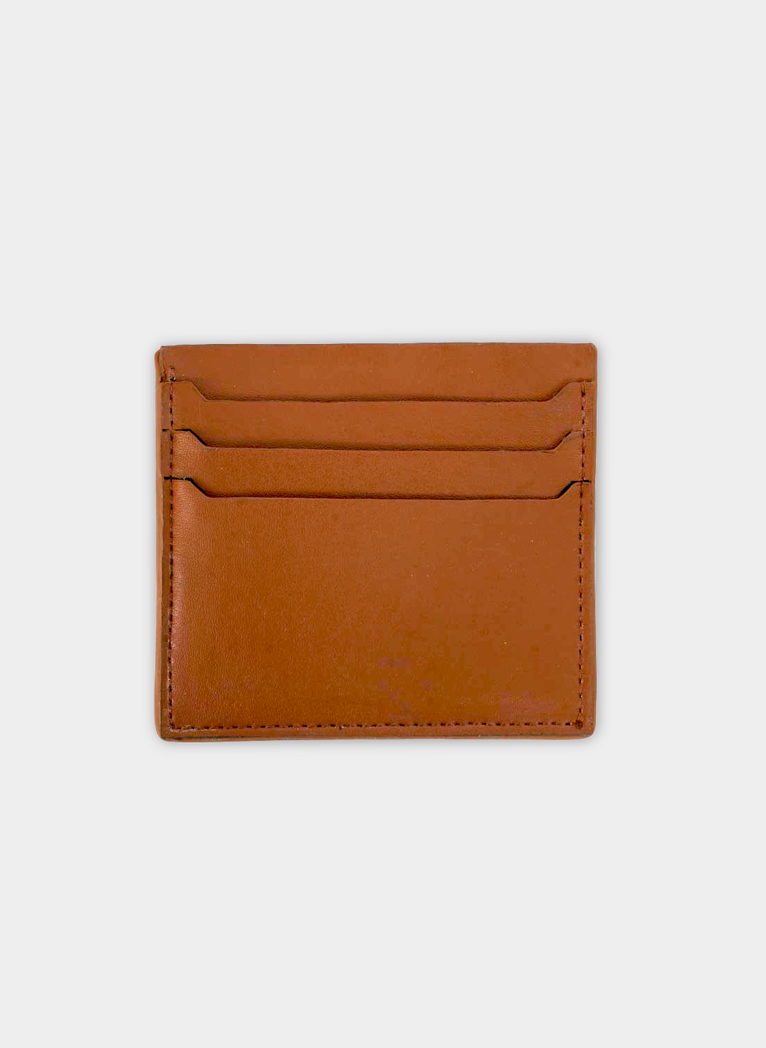Moss Vegan Leather Cardholder - Brown