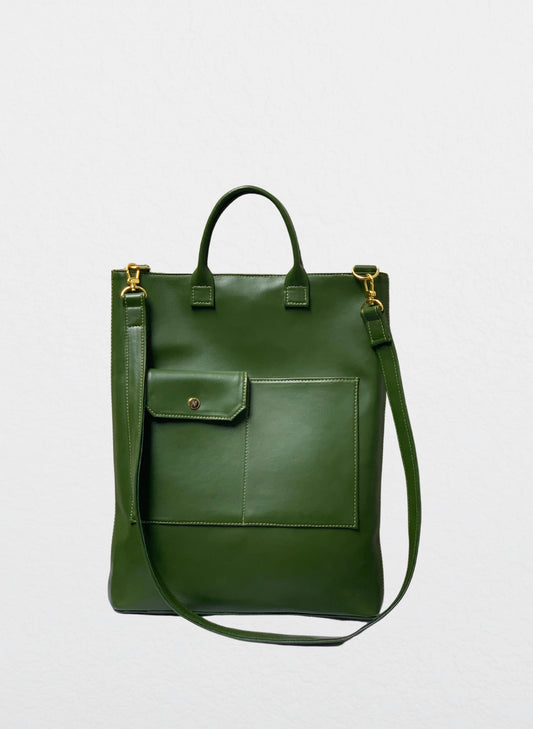 Aya Vegan Leather Tote Bag - Slim